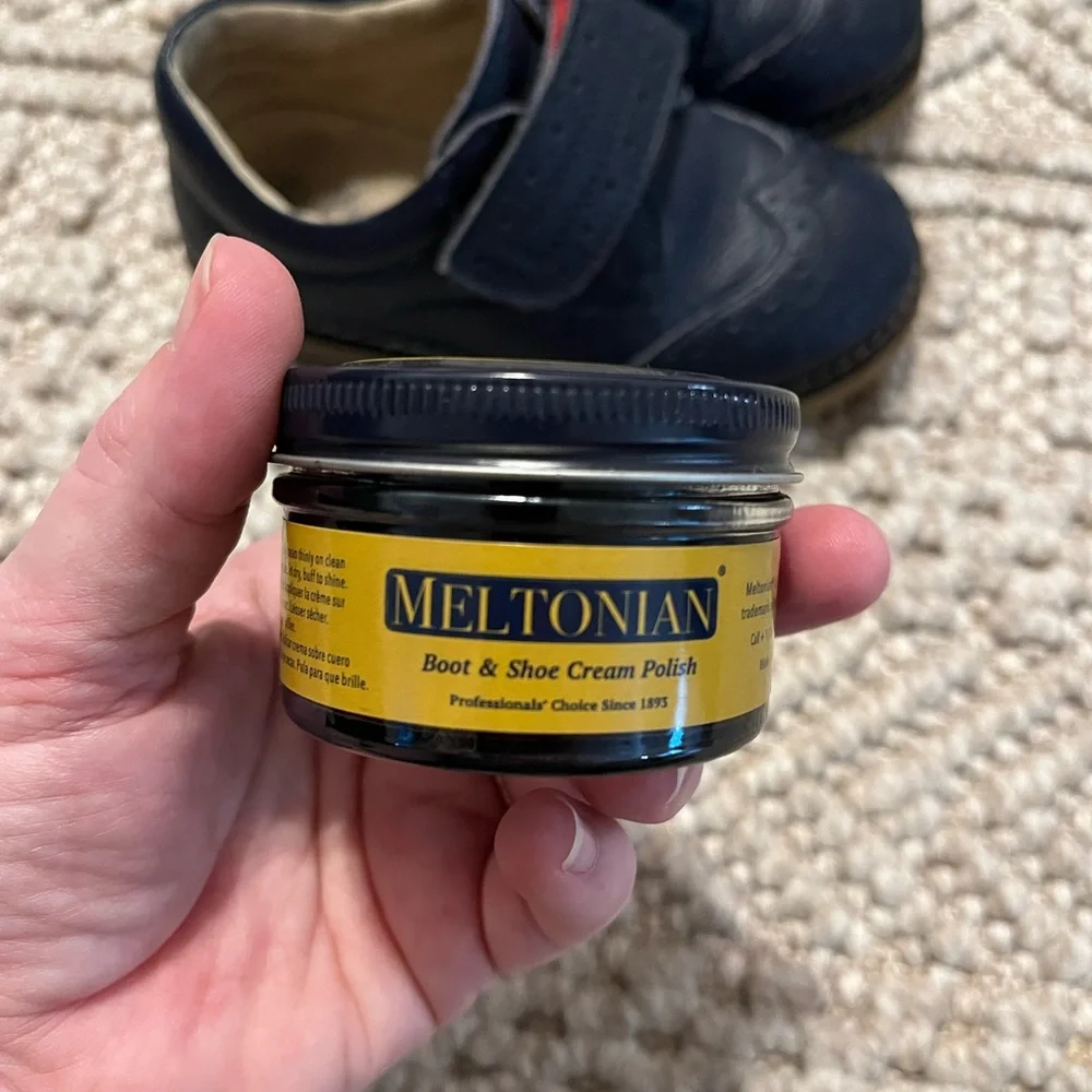 Mini Boden Leather Shoes + Polish